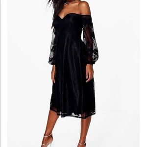 Black off the shoulder dress NWT
